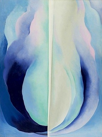 abstraction blue georgia o'keeffe 1927