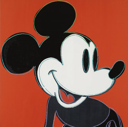 mickey mouse andy warhol 1981